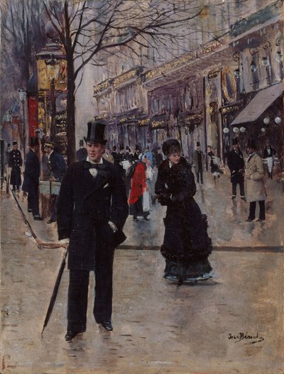 Auf dem Boulevard von Jean Beraud